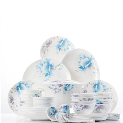 草老逼48头聆听花开骨瓷礼品餐具套装